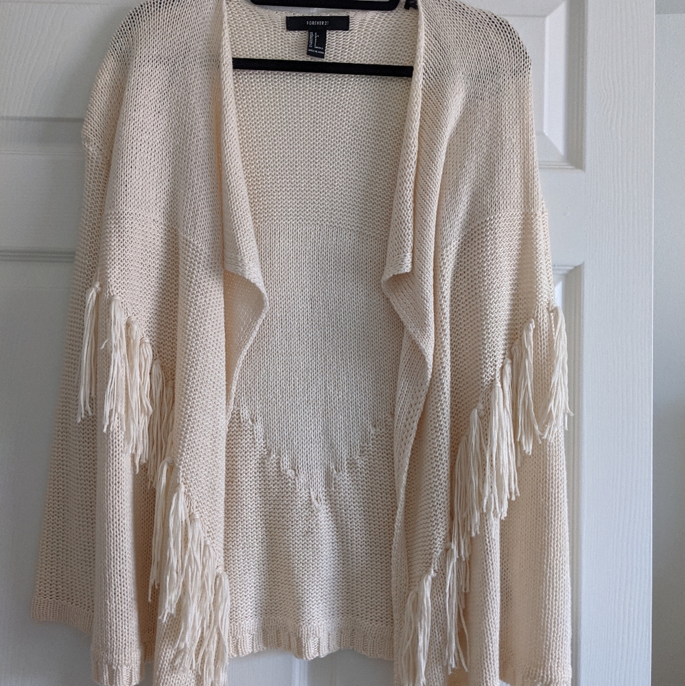 Cream sweater Cardigan